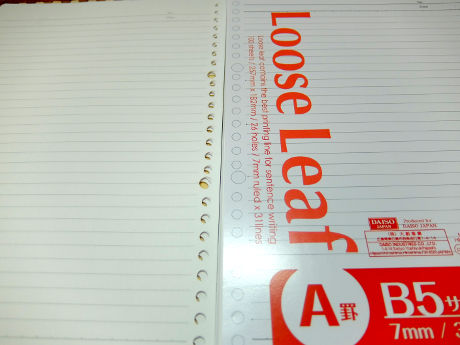 Loose Leaf Ar B5TCY