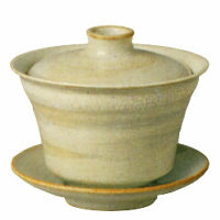 京粉引 蓋碗